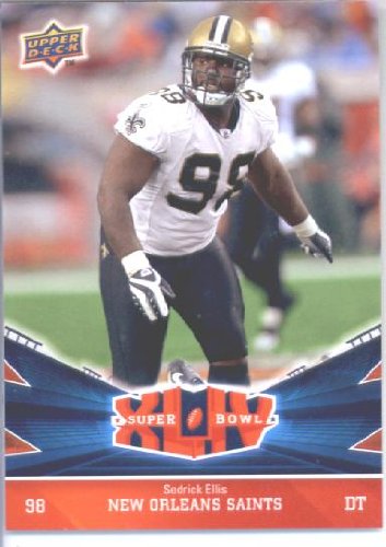 2010 Upper Deck New Orleans Saints SuperBowl Champions Card # 32 Sedrick Ellis
