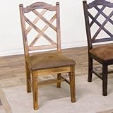 IMAGE OF Sedona Double Crossback Chair in Rustic Oak [Set of 2]