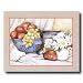 Apples Grapes Flowers Kitchen Contemporary Picture Art Print