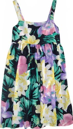 RJC Girls Jungle Flower Elastic Back Sundress Purple Orchid 8