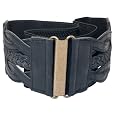 Plus Size Braided Elastic Leatherette Fashion Belt