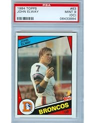 Collectibles: 1984 Topps Football #63 John Elway Rookie Card Denver Broncos PSA 9 Mint OC