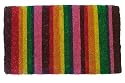 Multi Coloured Striped Doormat