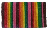 Multi Coloured Striped Doormat