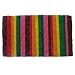 Multi Coloured Striped Doormat