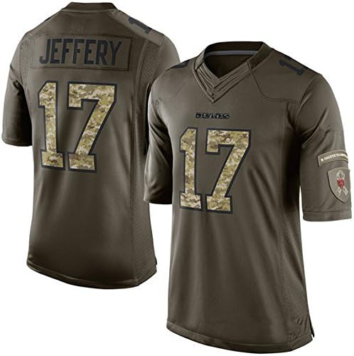 XMHOME Chicago Bears #17 Alshon Jeffery Green Football Jerseys Mens Elite