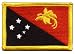 Papua New Guinea Flag embroidered Iron-On Patch