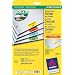Avery Zweckform, L6037-20, 20 Blatt, Farbige Mini-Etiketten zur Sortierung von Unterlagen nach Farben, 25, 4 x 10 mm