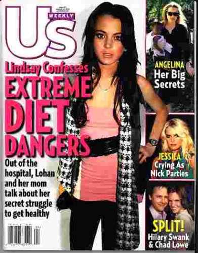 Us Weekly Magazine January 23, 2006 Lindsay Lohan Cover Extreme Diet Dangers