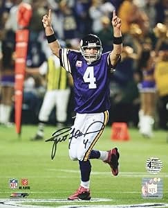 Autographed Favre Picture - Authentic Vikings 8x10 W Hologram & Coa - Autographed NFL Photos