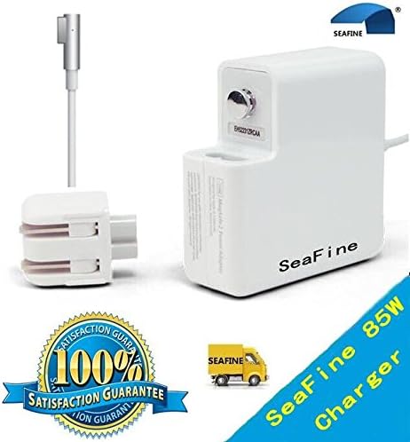 SeaFine® Macbook pro charger 85w Magsafe Power Adapter for Macbook Air Pro-13/15/17 in-retina display-L-Tip.Compatible with all Macbooks 2012 and Before.Charge faster than 45w &amp; 60w Charger Adapter.