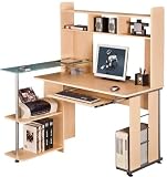 Large Maple COMPUTER DESK by Piranha Trading Ltd with FREE EXPEDITED DELIVERY (PC36)