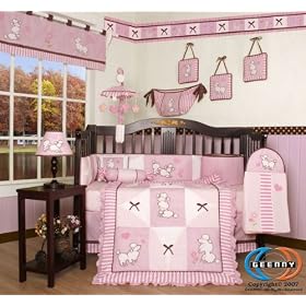 Boutique Brand New GEENNY French Poodle 13PCS CRIB BEDDING SET