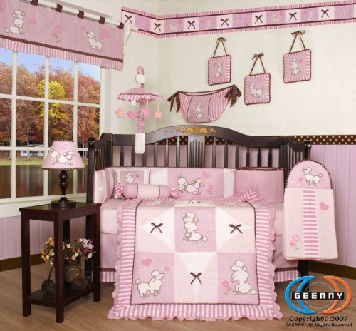 Boutique Brand New GEENNY French Poodle 13PCS CRIB BEDDING SET