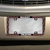Bradley Braves Thin Rim Mini-Logo License Plate Frame