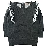 《H28年秋冬物》 nico hrat(ニコフラート) 製品洗い加工済み 30/10綿裏毛フリルトレーナー 90cm/MC NO.B-260367