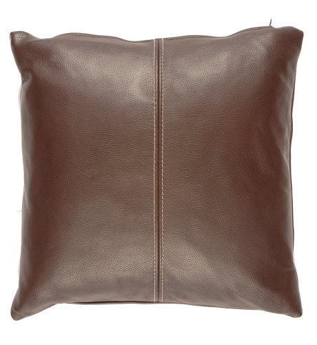 Brown Leather Stitch Cushion