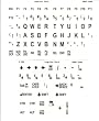 Large Print English Keyboard Overlay / Stickers - Black Large Font Characters on a Off-White Ivory White Background
