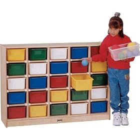 Jonti-Craft 0961JC119 48 Bookcase, Green Banding