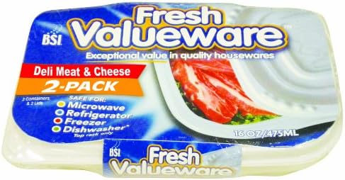 Fresh Valueware 2-Pack Deli Meat and Cheese Reusable Storage Container