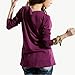 DJT Women's Cowl Neck Button Embellished Ruched Long Sleeve Blouse Top