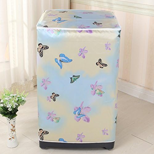 Colorful Butterfly Waterproof Washing Machine Top Dust Cover