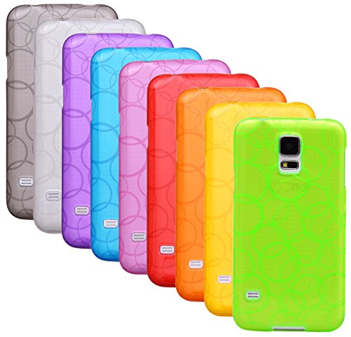 The Friendly Swede Basics Bubble Design TPU Gel Cases for Samsung Galaxy S5 (9-pack)