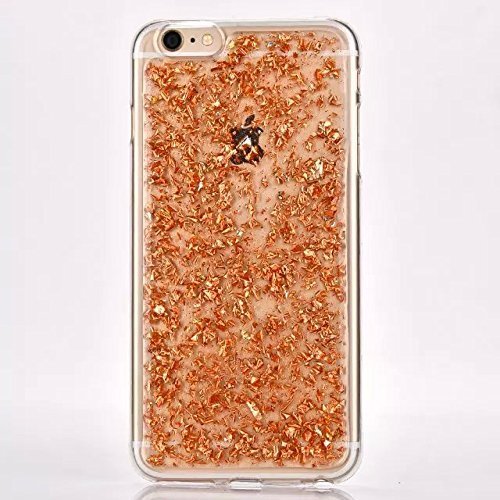 iPhone 6 Case, iPhone 6S Case, Surprise Panda Luxury Soft Bling Glitter Sparkle Hybrid Bumper Case with Liquid Infused with Glitter and Stars For Iphone 6/Iphone 6S - (brown)