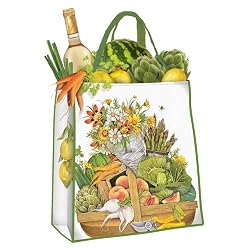 Farmers Market Plastic Tote Bag