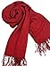 Relaxcos Attack on Titan Mikasa Ackerman Wine Red Cashmere Scarf Cosplay Costume