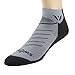 Swiftwick- VIBE ZERO Trail & Road Running Socks, No-Show (Gray, Large)
