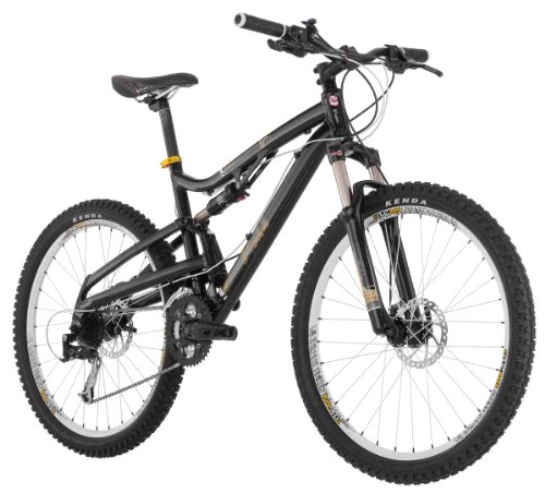 Diamondback Recoil Comp Full Suspension Mountain Bike (26-Inch Wheels), Gloss Black, Large/20-Inch
