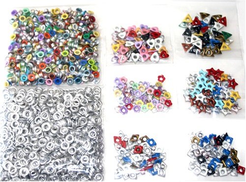 Eye-Lets Etc. 2600-Piece Basic-Shaped Top-Painted 