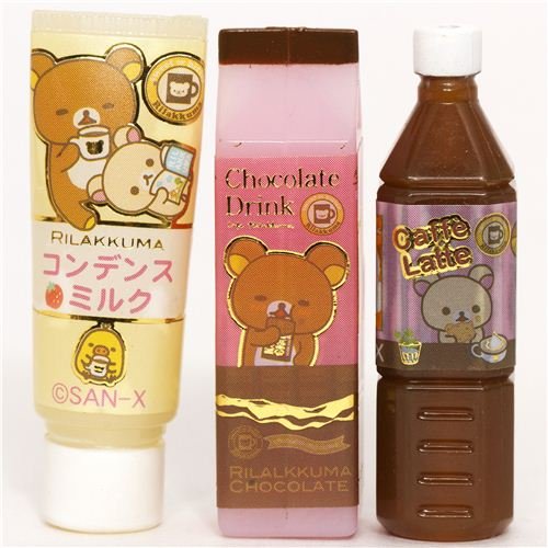 kawaii Rilakkuma bear pencil cap by San-X bottle