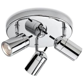 FirstLight 9070CH, Atlantic, Chrome , Diameter 245mm, Projection 145mm, IP44 , 3 x 35W Gu10