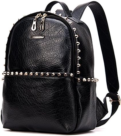 Himaari Classic Backpack Schoolbag Daybag Black for Boys and Girls and Children
