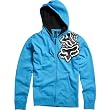 Fox Racing Slapstick Front Fleece Men's Hoody Zip Fashion Sweatshirt/Sweater - Electric Blue