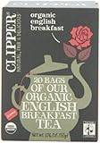 Clipper Fair Trade Organic English Breakfast, 20-Count (Pack of 6)
