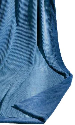 Bocasa by Biederlackborbo 64035 Wohn- und Schlafdecke Prince ca. 150 x 200 cm, blau