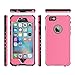 Best Waterproof Case for iPhone 6s/6 4.7 Inch Slim Defender Fully Sealed Underwater Shockproof Snowproof Dirtpoof Protective Luxury Cover for apple iPhone 6 / 6s 4.7 inches [NEW ARIVAL] (PINK)