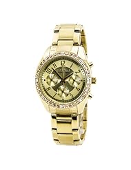 Caravelle New York 44L151 Ladies Melissa Gold Chronograph Watch