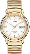Timex Men's T21942 Gold Gold Tone Quartz Watch with White Dial