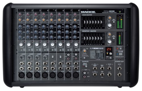 Mackie PPM608 8-Channel 1000-Watt Ultra-light Professional Powered Mixer
