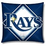 Tampa Bay Rays - MLB 16" Embroidered Plush Pillow with Applique - 16x16