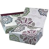 Mudlark Holiday Boxed Cards, Silver Belle, 25-count