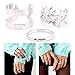 3pcs Fashion Leaves Gold Silver Metal Women Lady Knuckle Rings Set Kit