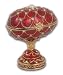 Unbelieveable Golden Platted Royal Midnight Red Fabrege Egg
