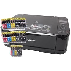 Canon PIXMA MG5250 Multifunktionsger�t 3in1 (Drucken Kopieren Scannen) WLAN PictBridge Nachfolger vom MP560 + Photopapier 50Blatt A4 180g/qm matt + USB Kabel + 5 SilverTrade-INK Patronen mit CHIP & 20 Patronen ohne CHIP MG 5250