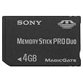 4GB Sony - Memory Stick Pro Duo Mark2 Speicherkarte inkl. Adapter f�r Digitalkamera Sony Cyber-shot DSC-F717 / DSC-F77 / DSC-F828 / DSC-F88 / DSC-FX77 / DSC-G1 / DSC-H1 / DSC-H10 / DSC-H2 / DSC-H3 / DSC-H5 + Sandisk Travelbag Aufbewahrungstasche!