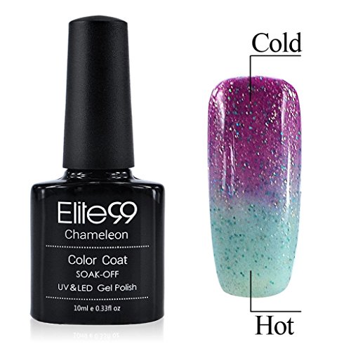 Qimisi Thermal Changing Color Nail Art Polish UV LED Gel Polish Manicure Polish 10ml